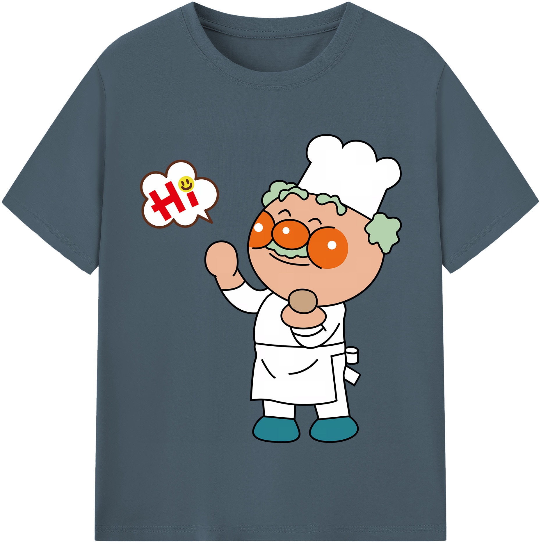 （画像用） アンパンマン Anpanman 綿100％半袖Tシャツ（フロントプリント）